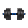 REBEL ACTIVE Adjustable bituminous dumbbell with connector 1x20kg