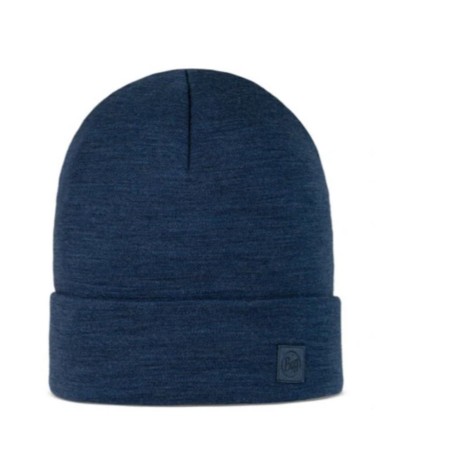 gorro BUFF MERINO HEAVYWEIGHT BEANIE SOLID NIGHT BLUE