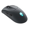 Dell | Gaming Mouse | Alienware AW720M | Wired/Wireless | Wired - USB Type A | Black