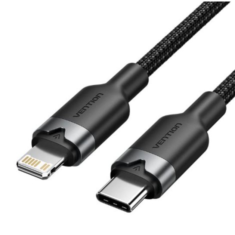 CABLE USB-C TO LIGHTNING/2M BLACK LALBH VENTION