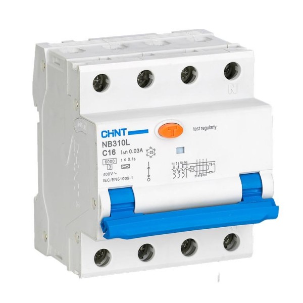 Chint | Circuit breaker RCBO, NB310L/3N, ...