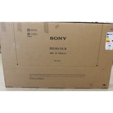 Sony K55XR80PAEP Bravia 8 | 55 | Smart TV | Google TV | 4K UHD | Black | DAMAGED PACKAGING, MISSING INNERT PACKAGING