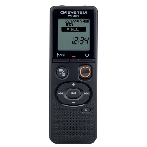 Olympus | Digital Voice Recorder (OM Branded) | VN-540PC | Black | Segment display 1.39' | WMA