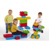 Marioinex ‘brick’ building blocks + 2 wheels, 30 pieces