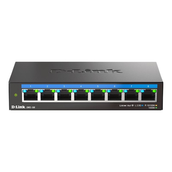 D-Link DMS-108/E | 8-Port 2.5G Multi-Gigabit ...