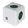 Allocacoc PowerCube Original USB Type E power extension 4 AC outlet(s) Indoor Blue