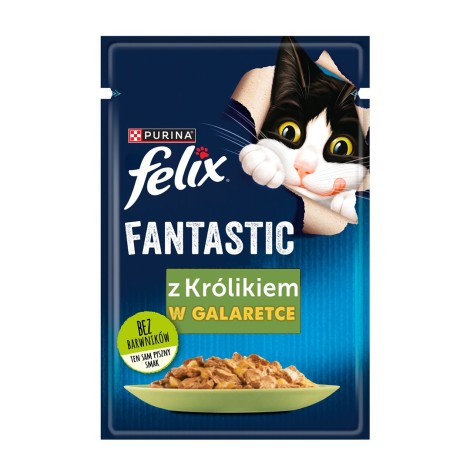 Purina Felix Fantastic rabbit in jelly - wet cat food - 85g