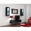 Cama Cabinet VIGO "90" glass 90/35/32 black/black gloss