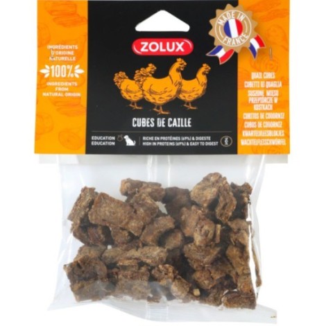 ZOLUX Quail cubes - dog treat - 150g