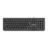 NATEC KEYBOARD TROUT SLIM USB, US LAYOUT, BLACK