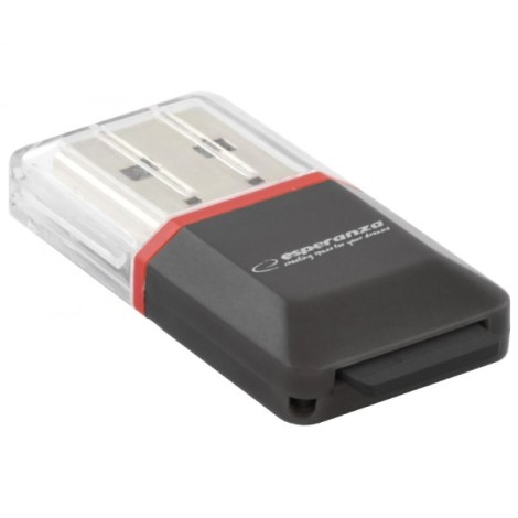 Esperanza EA134K card reader Black,Silver,Transparent USB 2.0