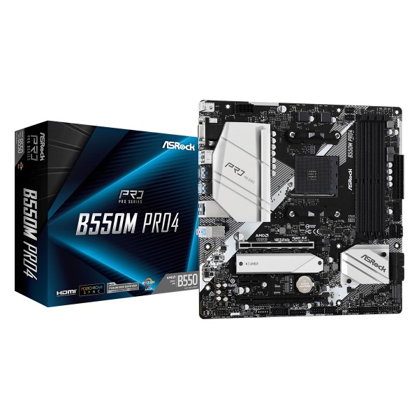 Asrock B550M Pro4 Socket AM4 micro ...