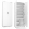 Filing cabinet OLIV 2D 74x35x180 cm, white