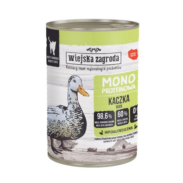 WIEJSKA ZAGRODA Monoprotein Duck - wet ...