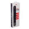 Maclean power strip, 5 socket extension cable + 3xUSB, 110-240V AC 50/60Hz, 2.1A max 2500W, 1.5m, black, MCE395 B