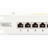 Digitus | Patch Panel | DN-91624S | White | Category: CAT 6; Ports: 24 x RJ45; Retention strength: 7.7 kg; Insertion force: 30N max | 48.2 x 4.4 x 10.9 cm