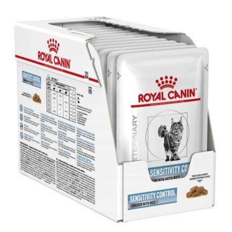 ROYAL CANIN Sensitivity Control Wet cat food Chunks in sauce Chicken with Rice 12x85 g