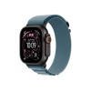 Apple 49mm Light Blue Alpine Loop - Medium - Black Titanium Finish