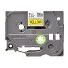 Brother | TZe-S621 Strong Adhesive Laminated Tape | Black on Yellow | TZe | 8 m | 9 cm