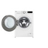 LG | Washing Machine | F2WR508S0W | Energy efficiency class A-10% | Front loading | Washing capacity 8 kg | 1200 RPM | Depth 47.5 cm | Width 60 cm | LED | Steam function | Direct drive | White