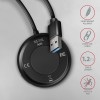 I/O HUB USB3.2 4PORT ROUND/1.2M HUE-P1AL AXAGON