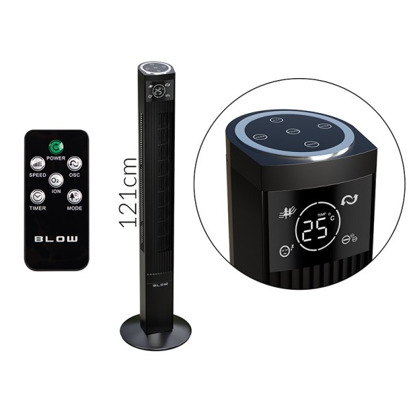 Column fan XXL 90W BLACK