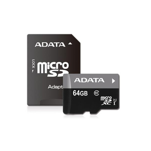 MEMORY MICRO SDXC 64GB CLASS10/W/AD AUSDX64GUICL10-RA1 ...