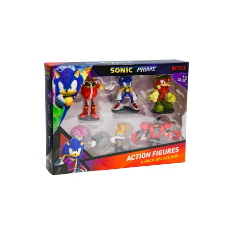 SONIC PRIME - FIGURKA AKCJI - ZESTAW 6 FIGUREK [DELUXE BOX]