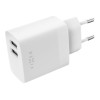 FIXED Dual USB Travel Charger 17W, White | Fixed
