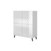 Shelving ABETO 100.5 x 40 x 121.5 cm white/gloss white