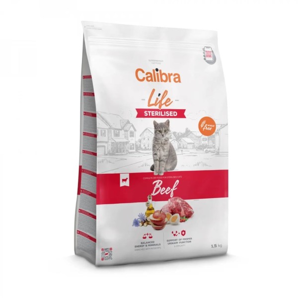 CALIBRA CAT life sterilised beef 1, ...