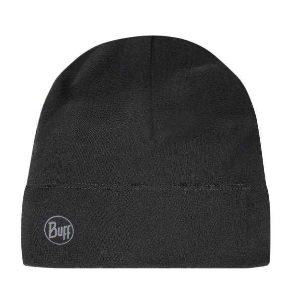 BUFF MERINO MIDWEIGHT BEANIE SOLID BLACK ...