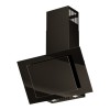 Vertical Eco Duo Glass Wall-mounted chimney hood Black