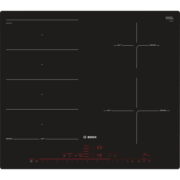 Bosch Serie 8 PXE601DC1E hob Black ...