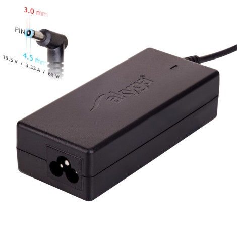 Akyga AK-ND-25 power adapter/inverter Indoor 65 W Black