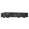 QNAP | 5 port 2.5Gbps Auto Negotiation (2.5G/1G/100M) | QSW-1105-5T | Unmanaged | Desktop | Gigabit Ethernet (copper) ports quantity 5