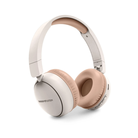 Energy Sistem | Wireless Headphones with FM radio | Radio Color | Bluetooth | Over-Ear | Microphone | Wireless | Cream