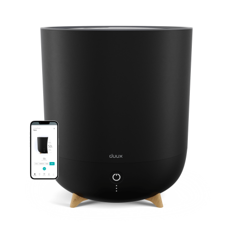 Duux | Smart Humidifier | Neo | Water tank capacity 5 L | Suitable for rooms up to 50 m² | Ultrasonic | Humidification capacity 500 ml/hr | Black