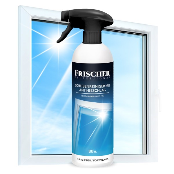 Frischer glass cleaner with anti-vapour function ...