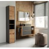 Topeshop S30 ANTRACYT/ARTISAN bathroom storage cabinet
