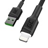 Green Cell KABGC12 lightning cable 2 m Black