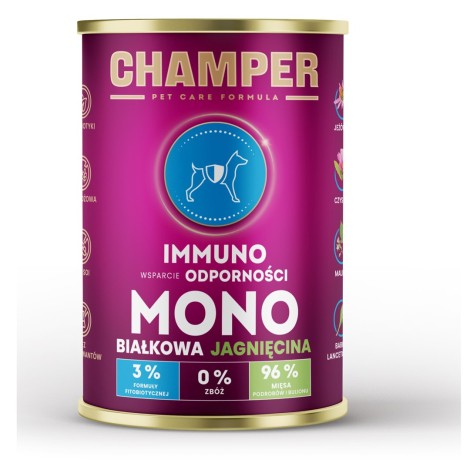 CHAMPER Immuno Lamb - wet dog food - 400g