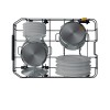 Whirlpool WH6IC11BS7LA0 Dishwasher, Built-in, C, Width 45 cm, 9 place settings, Black