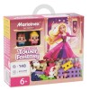 MARIOINEX Klocki Mini Waffle Princess Wieża Fantazji, 148 elementów