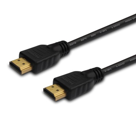 SAVIO CL-196 HDMI cable 3 m, black, gold-plated connectors, v2.0 high speed, ethernet/3D