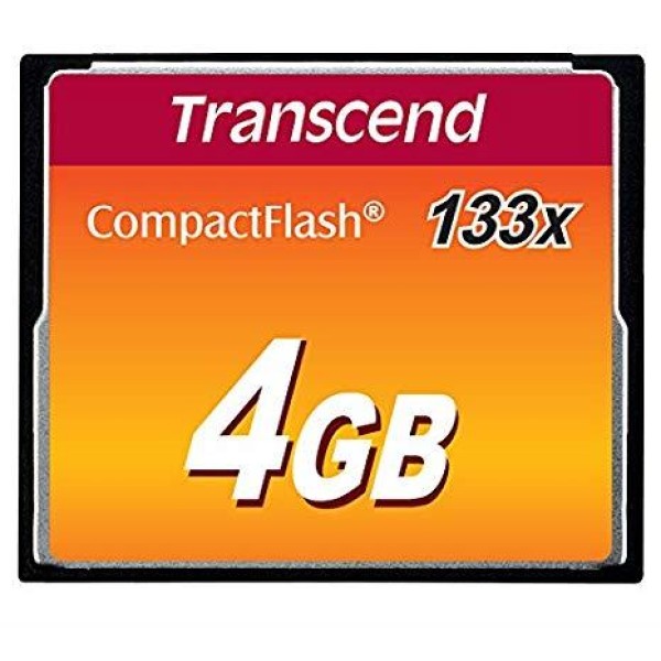 MEMORY COMPACT FLASH 4GB/SLC TS4GCF133 TRANSCEND