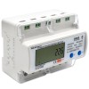 Qoltec 50883 Three phase electronic energy consumption meter for DIN rail | Wi-Fi | TUYA | 400V | LCD