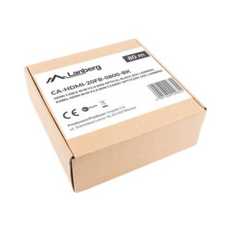 LANBERG HDMI M/M cable 80m optical AOC
