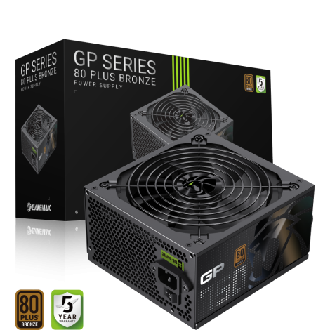 Gamemax Power Supply, 80 PLUS, Bronze | GP 750B | 750 W