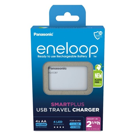 ŁADOWARKA PANASONIC SMARTPLUS USB + 4 x AA ENELOOP 2000 mAh